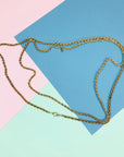 1970s Oroton commercial alloy bronze rope gold chain