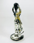 Vintage Murano abstract art glass sculpture of a dancer with aventurine