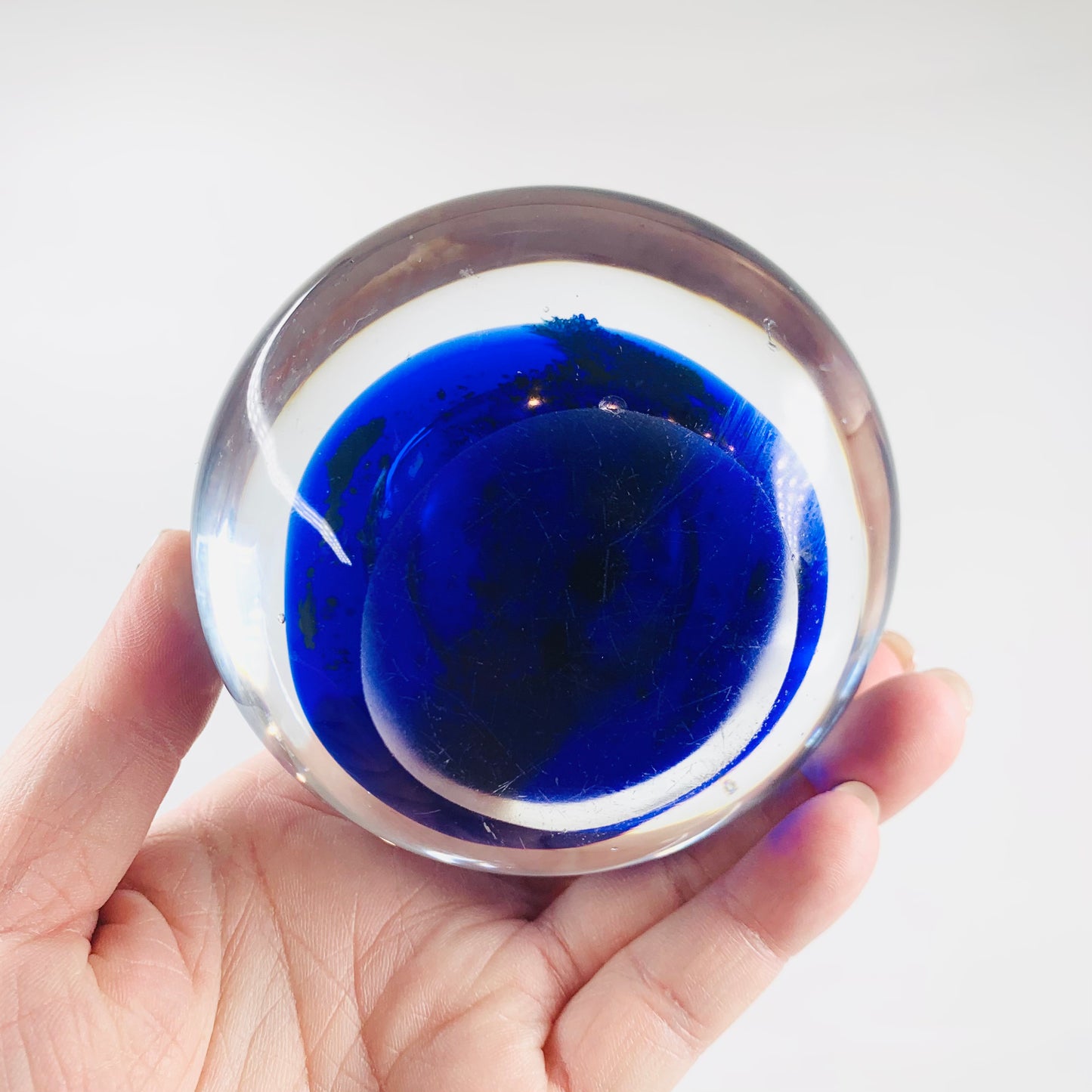 Space Age Murano cosmic glass paperweight
