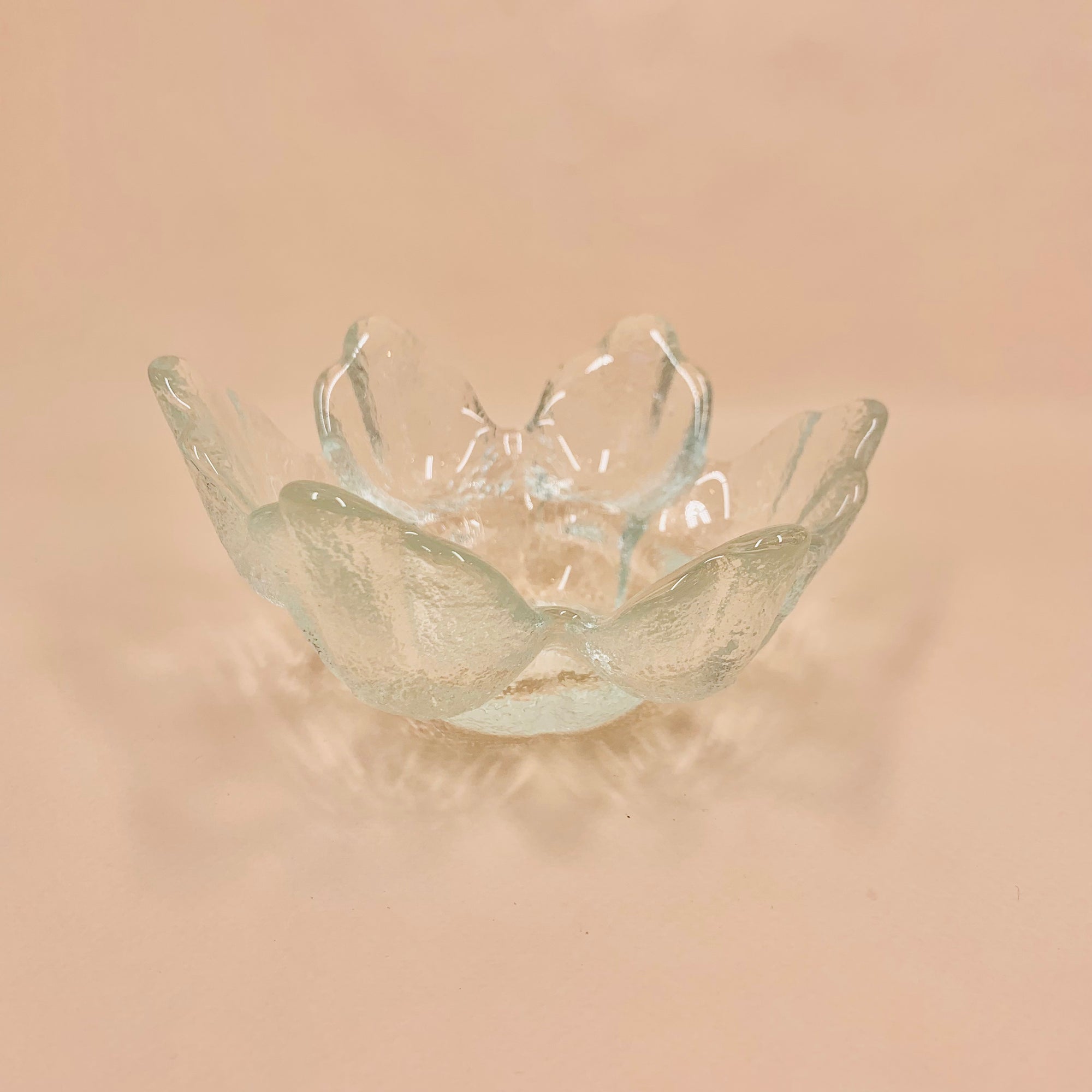 MCM Ravenhead ice glass candle holder