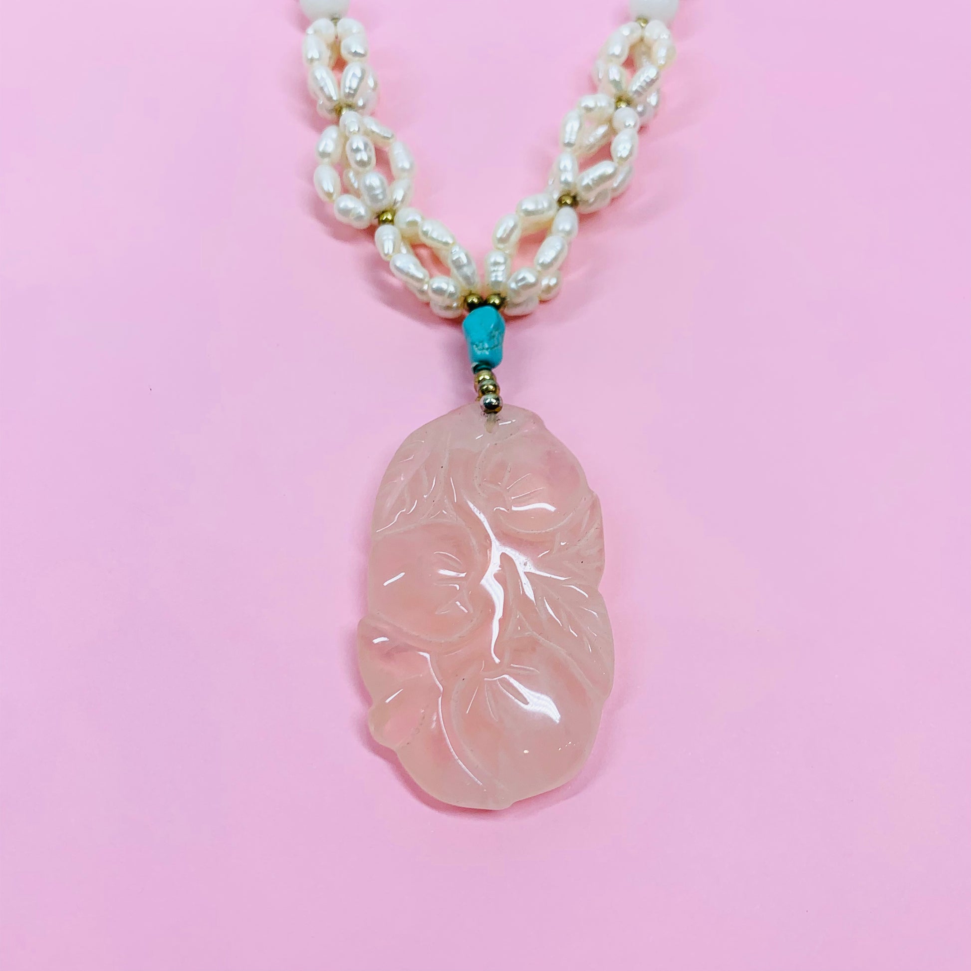 Pink jade online pendant