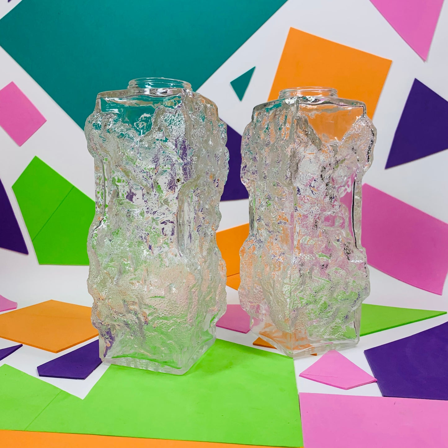 Extremely rare Midcentury Iittala glass vase